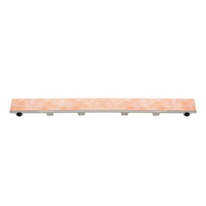 Schluter KERDI-LINE Drain linéaire encastré avec design de grille sans cadre à carreler - acier inoxydable (V4) brossé 1-1/8" x 70-13/16"