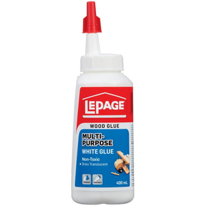 LePage Multi-Purpose Adhesive White Glue, Interior, Dries Translucent (400ml)