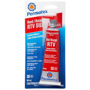 PERMATEX High Temperature Red RTV Silicone Adhesive Sealant (80ml)