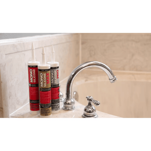 MONO Premium Kitchen &amp; Bathroom Caulk Silicone Max, Translucent White (290ml)