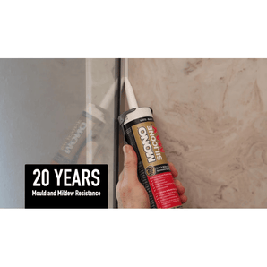 MONO Premium Kitchen &amp; Bathroom Caulk Silicone Max, Grey (290ml)